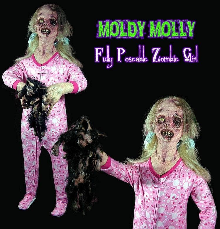 "Moldy Molly - Zombie Child" Halloween Prop