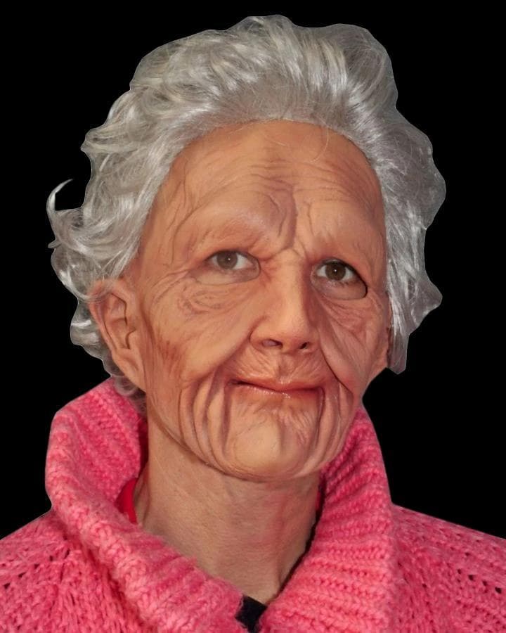Old Woman Mask | Supersoft Mask | Old Lady Halloween Mask – The Horror Dome