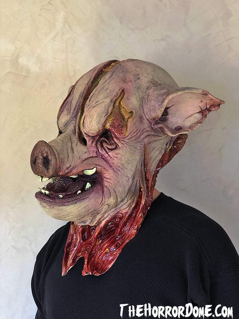Pig Head Pig Mask - A Hair-Raising Haunted House Character
