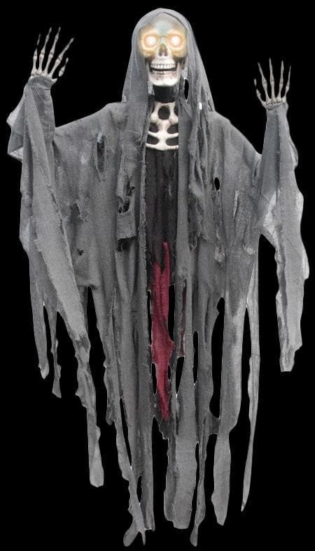 "Reaper with Moving Eyes" Hanging Halloween Decoration - 60 Inch