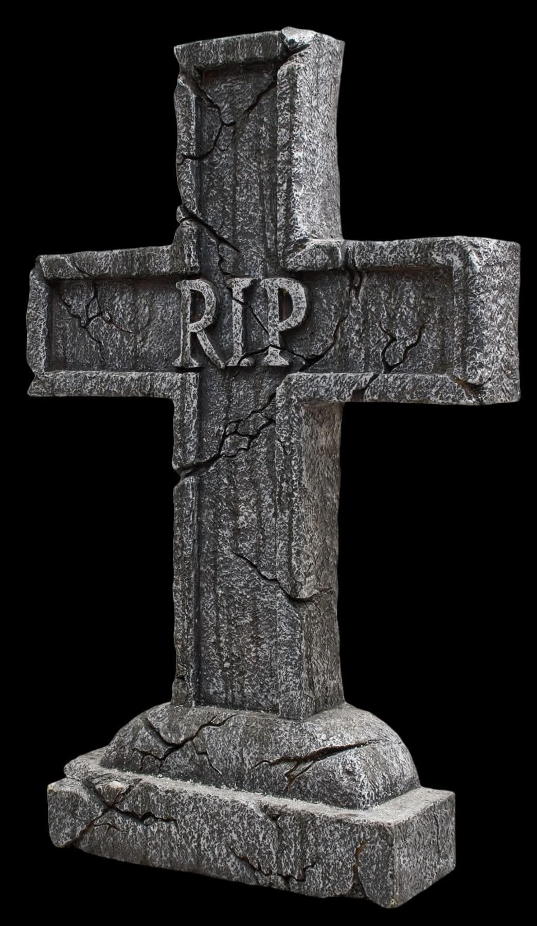 Tomston Rip RIP Cross Tombstone – The Horror Dome