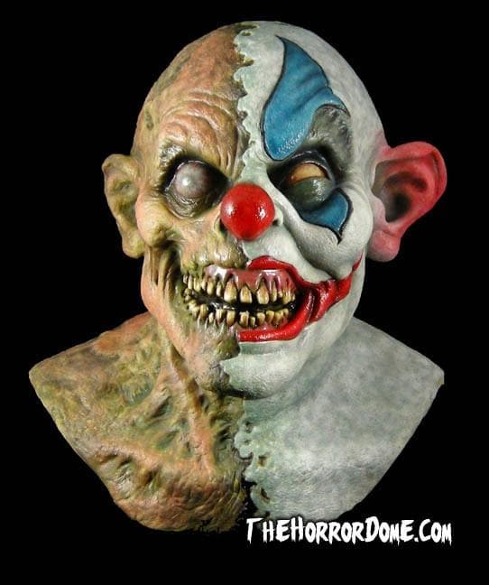 Halloween Masks Rot the Clown: The Big Top's nightmarish, half-decayed face.