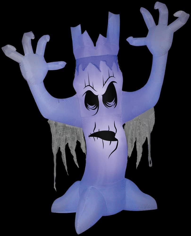 "Scary Tree with Black Light Effect" Air-Blown Inflatable Halloween Decoration