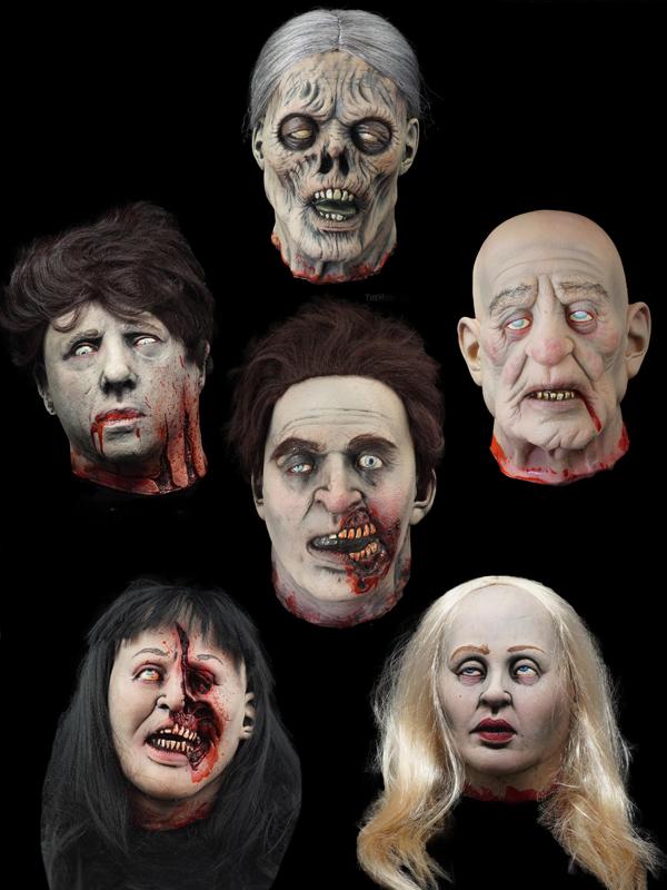 "Severed Heads Halloween Props" - 6x Package Deal