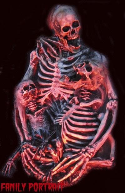 "Skeleton Family Portrait" Halloween Prop
