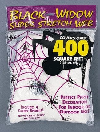 "Spider Web Bag - 400 sqft" Haunted House Decoration