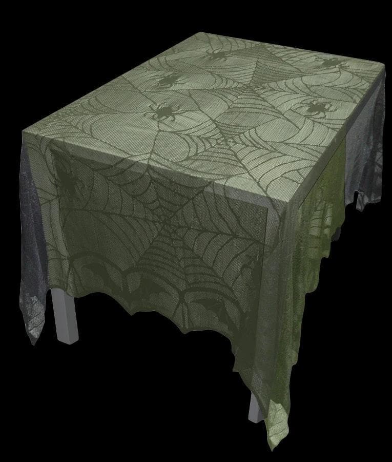 "Spiderweb Lace Tablecloth" Haunted House Decoration