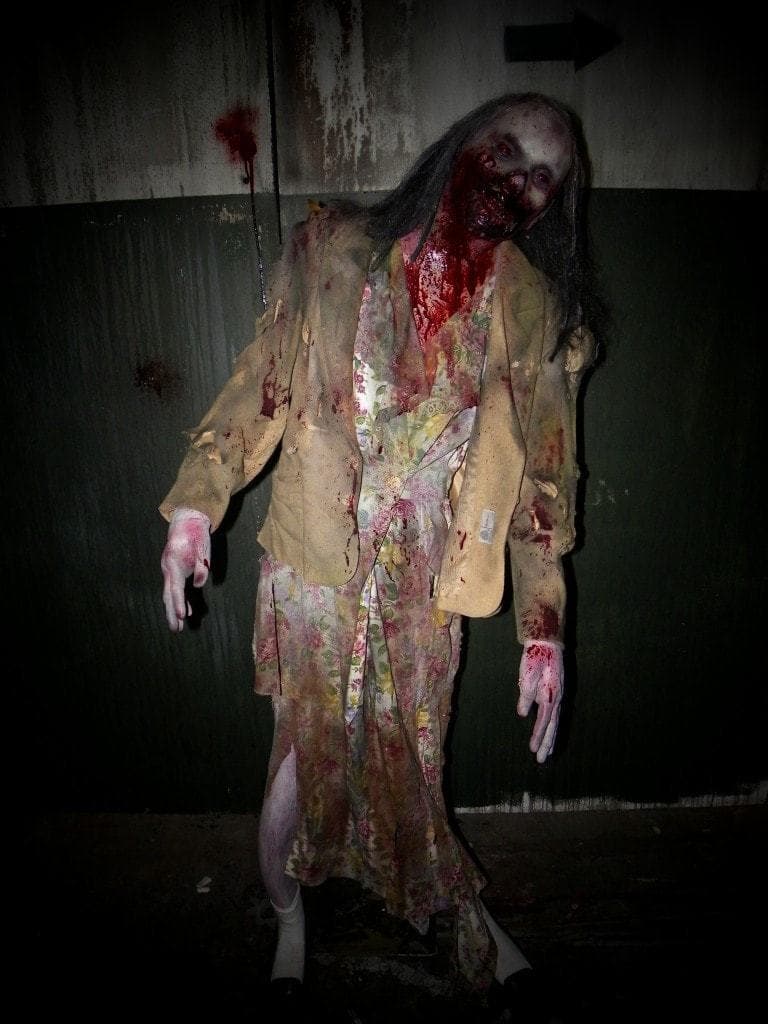 "Stanky Stacy" Bloody Female Zombie Halloween Prop