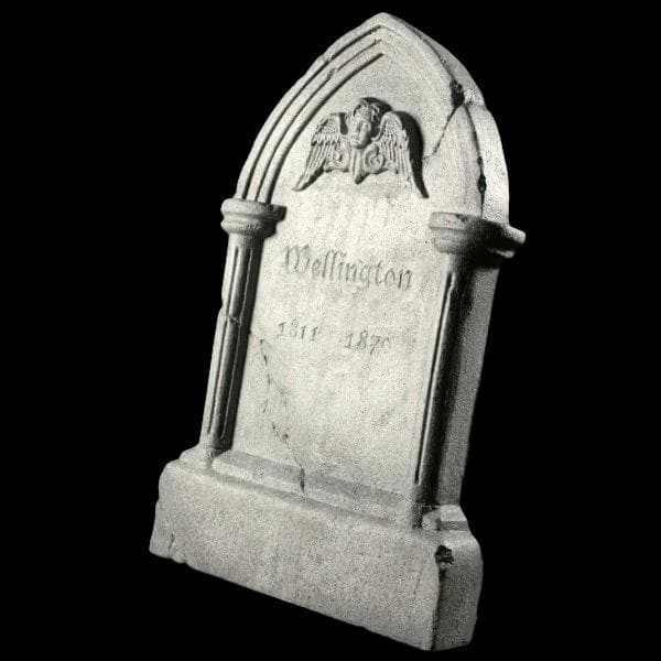 "Tipping Tombstone" Electric Animated Graveyard Prop