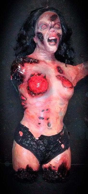 "Tortured Tina" Bloody Human Body Halloween Prop