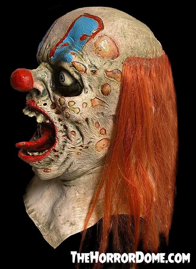 Halloween Mask: Hand-painted Zero the Zombie Clown full-head mask