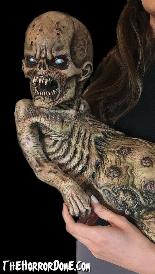 Undead Puppet Zombie Baby Puppet | Halloween Decorations – The Horror Dome